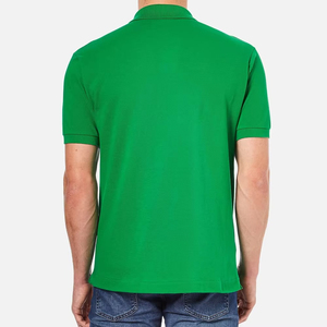 Men's Green <b>Half</b> Sleeve for <b>Shirt</b> 100% Cotton Jersey Fabric Casual Regular Fit Solid Breathable Woven Front Logo - Product Image 2