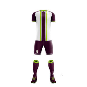 Maillots de football personnalisés pour adultes et enfants, ensemble short et maillot respirant à séchage rapide, équipement de football par sublimation - Product Image 4