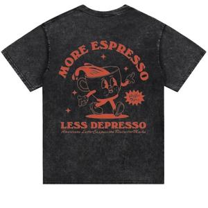 Camisetas Oversize de Algodón de Lujo con Estampado Gráfico Hip Hop, Estilo Boxy, de Alto Gramaje, Lavadas, Personalizables para Streetwear - Product Image 2