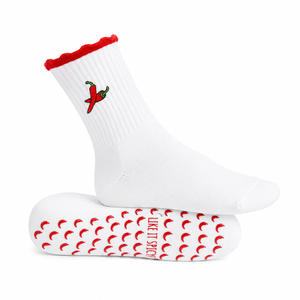 New Red Chilli Custom Design <b>Socks</b> with Customized logo Knitted Anti-Bacterial Breathable Men's <b>Winter</b> Daily Wear Regular Style - Product Image 1