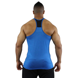 Men’s Muscle Fit Gym Stringer Tank <b>Top</b> Quick Dry Breathable Sleeveless Bodybuilding Vest Sports Fitness Wear OEM - Product Image 2