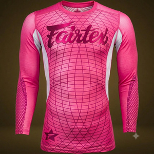 Rashguard MMA léger à manches longues Fair Tex de haute qualité pour arts martiaux, BJJ, hommes et femmes, tenue No Gi AI-RG-40 - Product Image 6