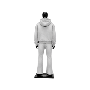 Conjunto Deportivo Personalizado de Dos Piezas para Hombre, Chaqueta con Cremallera Completa y Paneles Blancos en Contraste, Pantalones Acampanados, Ropa Deportiva al por Mayor OEM Streetwear - Product Image 2