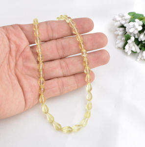 ลูกปัดซิทรินทรงหยดน้ำธรรมชาติ 16 นิ้ว สำหรับทำเครื่องประดับอัญมณีชั้นดี - Product Image 6