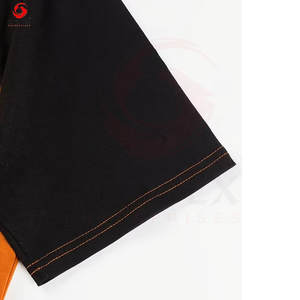 T-shirts personnalisés pour hommes, col rond, coupe ample, en tissu épais, style streetwear - Tissu personnalisé de haute qualité - Product Image 4