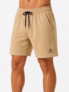 OEM/ODM 100% Cotton Eco-Friendly Canvas 2-Tone <b>Men's</b> Plus Size Running <b>Shorts</b> High Quality <b>Elastic</b> <b>Waistband</b> Breathable Hip Hop - Product Image 1