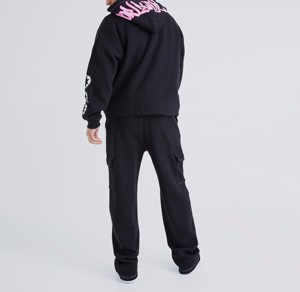 Survêtement anti-rides pour homme avec impression en relief, qualité supérieure, vêtements décontractés, dernières tendances, survêtement pour homme avec impression en relief avec logo/couleur personnalisés - Product Image 2