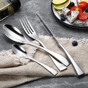 Ensemble de couverts en métal de voyage avec étui, réutilisables, pour le camping, le pique-nique, les repas en plein air, vaisselle écologique - Product Image 5