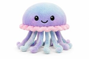 Juguete de Peluche de Medusa, Peluche de Animal Marino, Juguete de Peluche Suave para Niños, Regalo para Bebés, Decoración para Cuarto de Niños - Product Image 1
