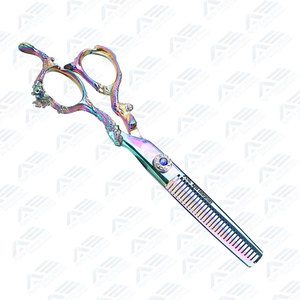 Ciseaux de Salon de Coiffure Professionnels avec Logo Personnalisé, Ciseaux de Coiffure et d'Effilage en Acier Inoxydable - Product Image 3