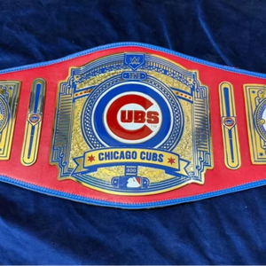Ceinture de champion des Chicago Cubs, taille adulte, modèle Legacy, fabriquée en zinc 2 mm 4 mm - Product Image 1