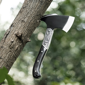 Hatchet With Carbon Steel Blade Black <b>Handle</b> For Firewood Splitting - Product Image 5