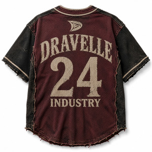 DRAVELLE INDUSTRY Maillot de baseball pour garçons à manches courtes en maille polyester respirant avec boutons sur le devant, vêtements de sport coupe classique - Product Image 3