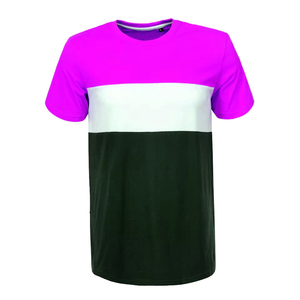 T-shirt de sport extensible classique à col rond pour homme – Vêtement de fitness confortable, tendance et décontracté – T-shirt élégant coupe ajustée - Product Image 1