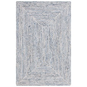 Alfombra Rectangular de Yute Trenzado con Patrón Geométrico, Base de Goma Antideslizante, Reversible, Apta para Mascotas, de Pelo Corto, para Sala de Estar y Hogar - Product Image 1