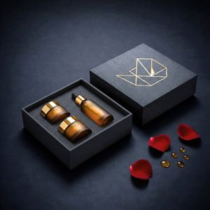 Boîte cadeau de luxe personnalisée en papier pour bijoux vêtements montres e-commerce - Product Image 1