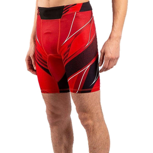 Nouveauté : Shorts de compression athlétiques taille haute avec poches, coupe ajustée, séchage rapide, pour entraînement et course à pied BY RAMF SPORTS - Product Image 5