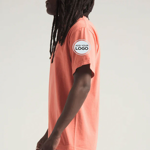 T-shirts personnalisés à manches courtes et col rond pour hommes grandes tailles, en mélange coton/bambou, respirants et écologiques, avec étiquette privée - Product Image 1