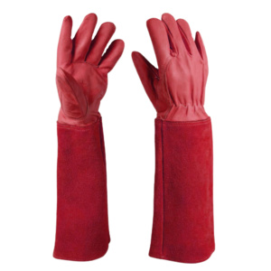 Anti-Static TIG Welding Safety Gloves CE Certified Cowhide Grain & Split Leather <b>Fire</b>-Resistant Safety Cuff Hand Gloves - Product Image 3