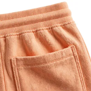 <b>Men</b> Peach Orange Jogger Sweatpants <b>Elastic</b> <b>Waist</b> Drawstring Cuffed Ankle Casual Lounge <b>Trousers</b> Custom Logo Apparel Manufacturer - Product Image 5
