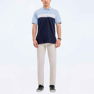 เสื้อโปโลสำหรับผู้ชายรุ่นที่ดีที่สุดเสื้อยืดโปโลสำหรับเล่นกอล์ฟของผู้ชายลายสีทึบพิมพ์โลโก้ที่กำหนดเองและปักลาย - Product Image 4