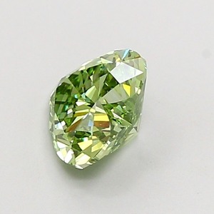 Diamant de laboratoire CVD vert vif fantaisie taille cœur de 1,01 carat, clarté VS1, polissage excellent, pierre précieuse non montée - Product Image 2