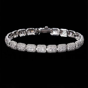 6mm Moissanite Tennis Bracelet <b>Iced</b> <b>Out</b> Bracelet VVS Moissanite Bracelet Diamond Tennis Bracelet Hip Hop Jewelry Luxury Bracelet - Product Image 1