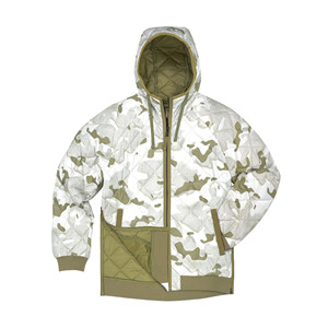 Sudadera con Capucha Personalizada, Unisex, de Invierno, Resistente, con Forro Térmico, Repelente al Agua, de Nailon Ripstop Acolchado, con Estampado de Camuflaje, 180g - Product Image 1