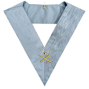 Masonic Officers <b>Collar</b> Best Selling Masonic Regalia <b>Collar</b> of French Modern Rite Hand Embroidered Custom Masonic Regalia <b>Collar</b> - Product Image 2