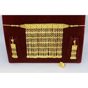 Martasha designer islamique ramadan spécial plaqué or EAU bijoux spécial dubai bijoux collier boucle d'oreille ensemble arabe bijoux - Product Image 4