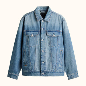 Ventes en gros de vestes en jean pour hommes, grandes tailles, avec poches, tendance, style décontracté, classique, lavé, vintage - Product Image 3