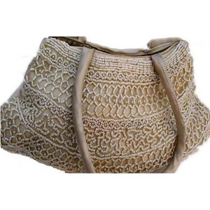Sac fourre-tout de soirée en satin perlé avec logo personnalisé pour femme, sac à main de luxe en nylon pour l'hiver avec doublure en polyester et bandoulière, élégant pour les fêtes - Product Image 1