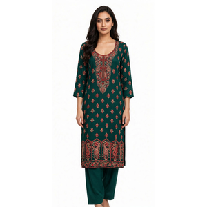 Trajes de Pashmina Jamawar Indios y Pakistaníes para Mujer, Jacquard de 3 Piezas, Ropa Tradicional con Superficie Tejida, Personalización OEM ODM, Venta al Por Mayor - Product Image 6