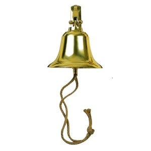 Cloche de bateau en laiton au design tendance pour église, cloche de bateau en laiton à suspendre, décoration d'intérieur en laiton poli brillant à prix de gros - Product Image 2