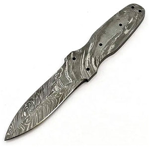 Damascus Steel Blank <b>Blade</b> Handmade <b>Craft</b> Blank for Custom Making Projects DIY Crafting Workshop Applications Handle Assembly - Product Image 4