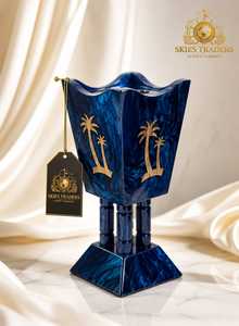 Elegante Quemador de Incienso Árabe de Acero Inoxidable Blanco de Lujo, Porta Incienso Oud, 100% Natural - Product Image 3