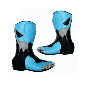 Chaussures de moto en cuir respirantes pour hommes, les plus vendues, personnalisables, couleur unique, haute qualité, pour le marché en gros - Product Image 1