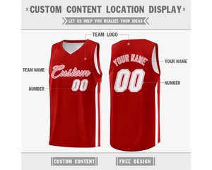 Maillot de basket-ball léger 100% polyester qualité supérieure séchage rapide chemise grande taille impression de logo personnalisé respirant - Product Image 2
