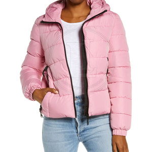 Casual Fashion <b>Women's</b> Winter Puffer <b>Jacket</b>-Breathable Lightweight Design with Front Logo Nylon Lining Warm Travel Clothing - Product Image 2