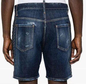 Shorts Vaqueros Vintage Y2K de Verano para Mujer, Cintura Media, Desgastados, con Cinturón, Dobladillo Deshilachado, Secado Rápido, Transpirables, 100% Algodón, Servicio OEM Personalizado - Product Image 6