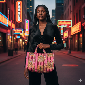 Sac fourre-tout matelassé en coton à rayures tigrées, fait main, imprimé animal, pour femme, à porter à l'épaule, réutilisable, pour le shopping et les voyages, grande capacité - Product Image 2