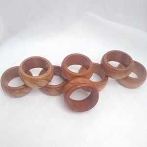 Premium Walnut Wooden Napkin Ring Collection for Elegant <b>Party</b> <b>Table</b> Settings Luxury Decorative Dining Accessories - Product Image 1