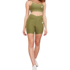 Ensemble de yoga et de sport 2 pièces pour femme, rouge, personnalisé, haute élasticité, respirant, imperméable, sans couture, avec legging uni à taille élastique - Product Image 6