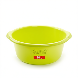 Barreno - Cubeta Redonda de Plástico de 20 Litros, Color Rojo - Product Image 1