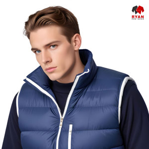 Chaleco Acolchado Impermeable y Transpirable Personalizado Ryan Pro Gear para Hombre, Diseño con Bolsillos y Logotipo Personalizado, Diseño ODM - Product Image 2
