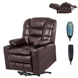 Sillón Reclinable Eléctrico de Triple Motor con Calefacción y Masaje, Ajuste de Posición Infinita, Extensible, Grande, para Personas Mayores - Product Image 1