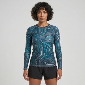 Workout <b>Rash</b> <b>Guards</b> <b>Women</b> Customized Color <b>Rash</b> <b>Guards</b> Newest Design High Quality Light Weight Comfortable 4 Season Fitness - Product Image 4