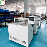 Machine à rainurer semi-automatique pour boîtes rigides à couverture rigide avec moteur à engrenages PLC et moteur, modèle Kingpack Machinery 7015SVA