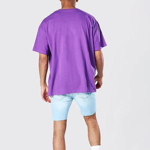 เสื้อยืดผู้ชายคอกลม แขนสั้น ทรงโอเวอร์ไซส์ สไตล์ฮิปฮอป ผ้าฝ้าย 100% แห้งเร็ว เป็นมิตรกับสิ่งแวดล้อม เหมาะสำหรับฤดูร้อน รับผลิตแบบ OEM ODM - Product Image 2