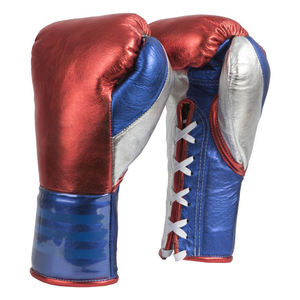 Gants de boxe professionnels pour hommes 2026, couleur violet-noir, 16 oz, en PU, respirants, séchage rapide, personnalisables, OEM - Product Image 4